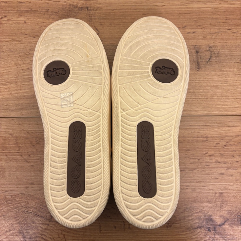 COACH Clip Low Top‎ Sneaker White Signature C Women Size 9.5 Casual Everyday - Picture 12 of 13